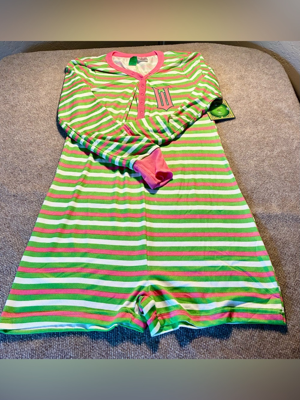 Wicked 🧙 Striped Henley Romper